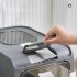 Cat Litter Box With UVC Ultraviolet Function  Large Enclosed Top Entry Anti Splashing Litter Box With Lid  Convenient Auto Off  Drawer Type Toilet gray large
