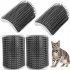 Cat Massage Brush Comb Removable Washable Wall Corner Self Groomer Cat Itching Device Pet Supplies grey 13x8x4 5