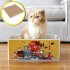 Cat Scratcher Cardboard Corrugated Paper Box Pet Scratch Pad Hone Claws Toy Supplies for Kitty to Rest and Play Random color