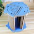 Cat Scratcher Cat Scratch Pad Wtih Cat Teaser Plush Ball Thickened Wear resistant Corrugated Paper Replaceable Cat Scratch Board For Indoor mouth model blue blu