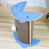 Cat Scratcher Cat Scratch Pad Wtih Cat Teaser Plush Ball Thickened Wear resistant Corrugated Paper Replaceable Cat Scratch Board For Indoor mouth model blue blu