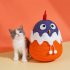Cat Scratcher With Sisal Rope Ball Chicken Shape Tumbler Cats Scratching Ball Interactive Toys Pet Supplies For Cats Kittens as shown