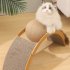Cat Scratching Board Arch Bridge Design Claw Resistant Long lasting Corrugated Paper Claw Grinder Furniture Protector Arched Cat Scratch Ball