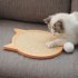 Cat Scratching Board Hanging Scratch resistant Claw Pad Kitten Toys Pet Supplies yellow 32 5X29 5CM