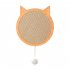 Cat Scratching Board Hanging Scratch resistant Claw Pad Kitten Toys Pet Supplies yellow 32 5X29 5CM