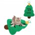 Cat Sisal Pads Christmas Tree Shaped Wear resistant Cat Scratching Board Claw Grinder Green
