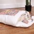 Cat Sleeping Bag Comfortable Breathable Removable Semi closed Winter Warm Bed Cats Nest Rabbit