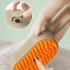 Cat Steam Brush 3 In 1 Pet Cleaning Steam Brush With 84 Massage Soft Teeth Steam Hair Removal Comb No Static Electricity No Flying Hair For All Pets Khaki Pet s