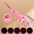 Cat Teaser Stick 5 Pattern Usb Rechargeable Infrared Light Multifunctional Pet Comb Pet Training Supplies Pink Three in one