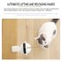 Cat Teaser Stick Electric Automatic Lifting Cat Toys Funny Hairy Ball Interactive Lifting Ball Toys white  with accessories 