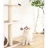 Cat Teaser Stick Electric Automatic Lifting Cat Toys Funny Hairy Ball Interactive Lifting Ball Toys white  with accessories 