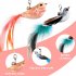 Cat Teaser Stick Set With Suction Cup Bells Feathers Tassels Cat Wand Toy Pet Supplies For Relieves Boredom 2 birds   3 feathers