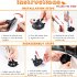 Cat Teaser Stick Set With Suction Cup Bells Feathers Tassels Cat Wand Toy Pet Supplies For Relieves Boredom 2 birds   3 feathers