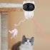 Cat Teaser Toy Automatic Smart Projection Interactive Toy with Feathers Electronic Cat Toy White