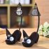 Cat Toy Night Light for Child Led Lamp Home Decoration Resin Kids Cartoon Room Lamp mesh lampshade