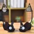 Cat Toy Night Light for Child Led Lamp Home Decoration Resin Kids Cartoon Room Lamp mesh lampshade