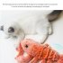 Cat Toy Plush Lobster Electric USB Charging Simulation Jumping Lobster Toys for Cats Dogs Pet Orange USB