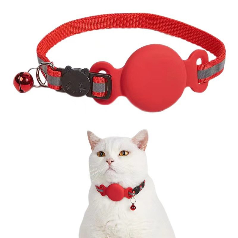 Cat Tracker Collar, Cat Gps Tracker Collar With Adjustable Tape, Bell, Love Decoration, Adjustable Tracker Collar