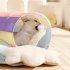Cat Tunnel Bed Cat Tubes And Tunnels With Teddy Velvet Cushion Removable Cathole Tube Kitten Puppy Tunnel Bed Pet Snuggery Hideout For Rabbit Small Dog Rainbow 