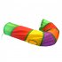 Cat Tunnel With Playing Ball J Shaped Rainbow Color Small Animal Activity Tunnels Collapsible Rabbit Interactive Supplies Tunnels Indoor Cats Tunnel Toy For Kit