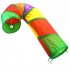 Cat Tunnel With Playing Ball J Shaped Rainbow Color Small Animal Activity Tunnels Collapsible Rabbit Interactive Supplies Tunnels Indoor Cats Tunnel Toy For Kit