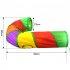 Cat Tunnel With Playing Ball J Shaped Rainbow Color Small Animal Activity Tunnels Collapsible Rabbit Interactive Supplies Tunnels Indoor Cats Tunnel Toy For Kit