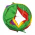 Cat Tunnel With Playing Ball J Shaped Rainbow Color Small Animal Activity Tunnels Collapsible Rabbit Interactive Supplies Tunnels Indoor Cats Tunnel Toy For Kit