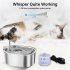 Cat Water Fountain With Dual Filter Ultra Quiet Pump 3 2L 108Oz Large Capacity Stainless Steel Automatic Cat Dog Water Dispenser Stainless steel US plug