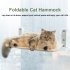 Cat Window Perch Space Saving Cat Window Hammock With 4pcs Strong Suction Cup For Large Cats Sunbathing Napping Standard  45 x 30cm  Beige