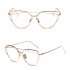 Cateye Goggle Sunglass Ladies Fashion Metal Frame Sunglasses