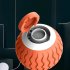 Cats Dogs Electric Ball Toys Built in Obstacle Avoidance LED Lights Intelligent Rolling Ball For Anxiety Relief Boredom Reduce orange red