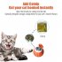Cats Dogs Electric Ball Toys Built in Obstacle Avoidance LED Lights Intelligent Rolling Ball For Anxiety Relief Boredom Reduce orange red