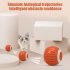 Cats Dogs Electric Ball Toys Built in Obstacle Avoidance LED Lights Intelligent Rolling Ball For Anxiety Relief Boredom Reduce orange red