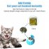 Cats Dogs Electric Ball Toys Built in Obstacle Avoidance LED Lights Intelligent Rolling Ball For Anxiety Relief Boredom Reduce orange red