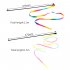 Cats Interactive Stick with Rainbow Cloth Teaser Wand Funny Pet Cat Toy