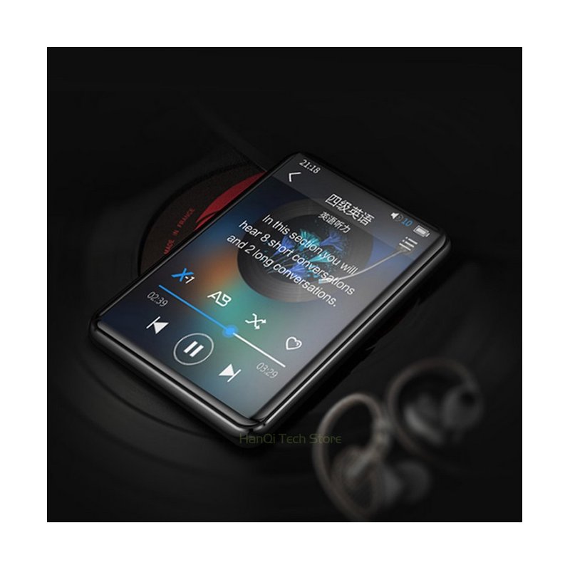 Mini MP3 Player BENJIE X5 Full Screen Bluetooth MP3 Player Student Version Portable MP4 Walkman Music Player  Bluetooth version