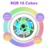 Ceiling Fan With Light  Small Ceiling Fans With Dimmable RGB Lights  5 ABS Blades  3 speed Wind  E27 Flush Mount Fan Light For Bedroom Living Room Kids Room RGB