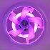 Ceiling Fan With Light  Small Ceiling Fans With Dimmable RGB Lights  5 ABS Blades  3 speed Wind  E27 Flush Mount Fan Light For Bedroom Living Room Kids Room RGB