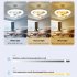Ceiling Fan With Light  Small Ceiling Fans With Dimmable RGB Lights  5 ABS Blades  3 speed Wind  E27 Flush Mount Fan Light For Bedroom Living Room Kids Room RGB