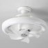 Ceiling Fan With Light  Small Ceiling Fans With Dimmable RGB Lights  5 ABS Blades  3 speed Wind  E27 Flush Mount Fan Light For Bedroom Living Room Kids Room RGB