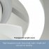 Ceiling Fan With Light  Small Ceiling Fans With Dimmable RGB Lights  5 ABS Blades  3 speed Wind  E27 Flush Mount Fan Light For Bedroom Living Room Kids Room RGB