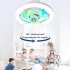 Ceiling Fan With Light  Small Ceiling Fans With Dimmable RGB Lights  5 ABS Blades  3 speed Wind  E27 Flush Mount Fan Light For Bedroom Living Room Kids Room RGB