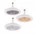 Ceiling Fans Light Ceiling Fan With 3 Adjustable Wind Speeds Timer Smart Remote Ceiling Fans With Light Indoor E27 Light Fixture For Bedroom Living Room Kitchen