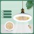 Ceiling Fans Light Ceiling Fan With 3 Adjustable Wind Speeds Timer Smart Remote Ceiling Fans With Light Indoor E27 Light Fixture For Bedroom Living Room Kitchen
