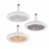 Ceiling Fans Light Ceiling Fan With 3 Adjustable Wind Speeds Timer Smart Remote Ceiling Fans With Light Indoor E27 Light Fixture For Bedroom Living Room Kitchen