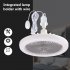 Ceiling Fans Light Ceiling Fan With 3 Adjustable Wind Speeds Timer Smart Remote Ceiling Fans With Light Indoor E27 Light Fixture For Bedroom Living Room Kitchen