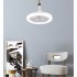 Ceiling Fans Light Ceiling Fan With 3 Adjustable Wind Speeds Timer Smart Remote Ceiling Fans With Light Indoor E27 Light Fixture For Bedroom Living Room Kitchen