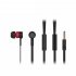 Celebrat D2 Wired Earbuds In Ear Headphones Heavy Bass Earphones Noise Isolating Wired Earbuds For All 3 5mm Jack Device red