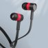 Celebrat D2 Wired Earbuds In Ear Headphones Heavy Bass Earphones Noise Isolating Wired Earbuds For All 3 5mm Jack Device black