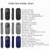 Cell Phone 0 66 Inch Earphone Dialer with Ear Hook Phone Dual Card Dual Standby Mini Mobile Phone Dialer Blue